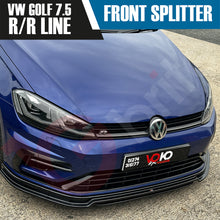 Load image into Gallery viewer, VW GOLF MK7.5 R VOKO RACING GLOSS BLACK FRONT BUMPER SPLITTER LIP