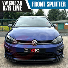 Load image into Gallery viewer, VW GOLF MK7.5 R VOKO RACING GLOSS BLACK FRONT BUMPER SPLITTER LIP