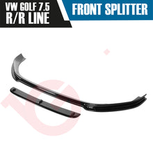 Load image into Gallery viewer, VW GOLF MK7.5 R VOKO RACING GLOSS BLACK FRONT BUMPER SPLITTER LIP