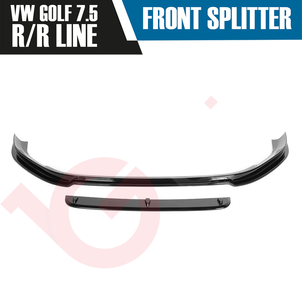 VW GOLF MK7.5 R VOKO RACING GLOSS BLACK FRONT BUMPER SPLITTER LIP