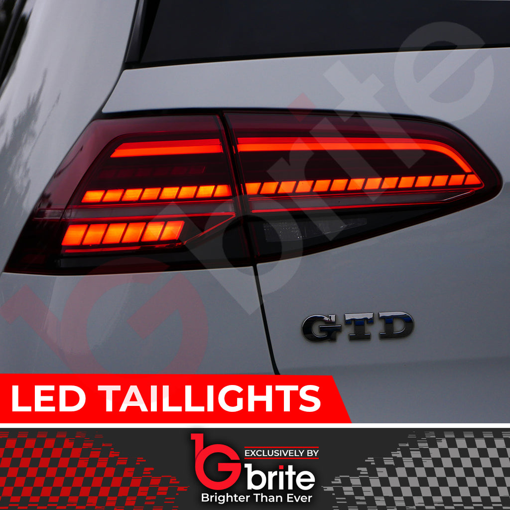 VW GOLF MK7.5 ANIMATION LED TAIL LIGHTS FOR MK7  2013-17 WITH DYNAMIC SEQUENTIAL INDICATORS