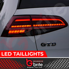 Load image into Gallery viewer, VW GOLF MK7.5 ANIMATION LED TAIL LIGHTS FOR MK7  2013-17 WITH DYNAMIC SEQUENTIAL INDICATORS