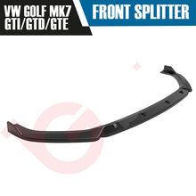 Load image into Gallery viewer, VW GOLF MK7 GTI GTD &amp; GTE VOKO RACING GLOSS BLACK FRONT BUMPER SPLITTER LIP 2013-2016