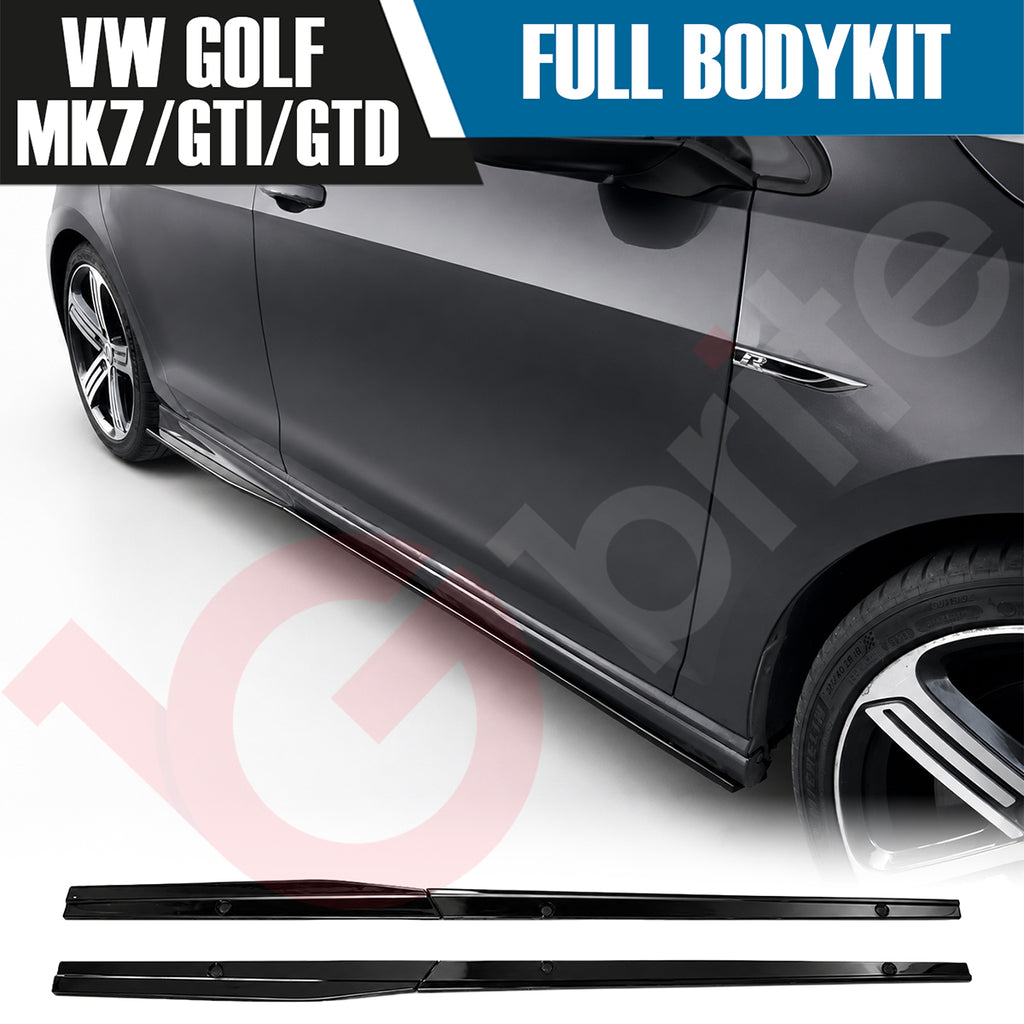 VW GOLF MK7 GTI & GTD FULL BODYKIT FRONT SPLITTER SIDE SKIRTS DIFFUSER SPOILER 2013-2016