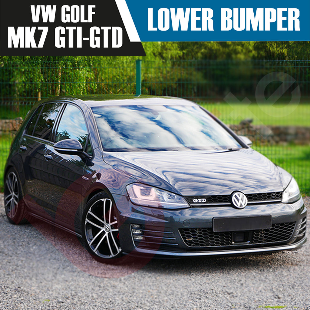 VOLKSWAGEN GOLF MK7 GTD GTI COMPLETE FRONT BUMPER KIT PRIMER PP PLASTIC