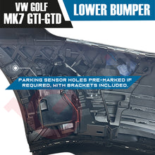 Load image into Gallery viewer, VOLKSWAGEN GOLF MK7 GTD GTI COMPLETE FRONT BUMPER KIT PRIMER PP PLASTIC