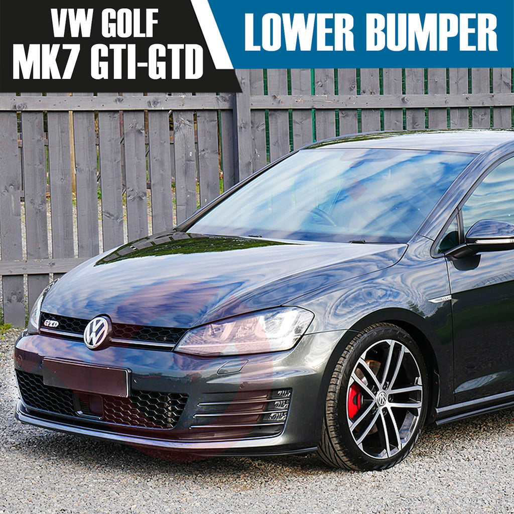 VOLKSWAGEN GOLF MK7 GTD GTI COMPLETE FRONT BUMPER KIT PRIMER PP PLASTIC