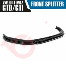 Load image into Gallery viewer, VW GOLF MK7 GTI GTD VOKO RACING GLOSS BLACK FRONT BUMPER SPLITTER LIP