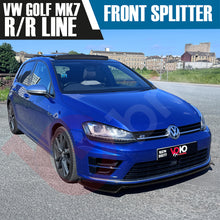 Load image into Gallery viewer, VW GOLF MK7 R/RLINE VOKO RACING GLOSS BLACK FRONT BUMPER SPLITTER LIP 2013-2016