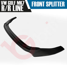 Load image into Gallery viewer, VW GOLF MK7 R/RLINE VOKO RACING GLOSS BLACK FRONT BUMPER SPLITTER LIP 2013-2016