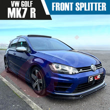 Load image into Gallery viewer, VW GOLF MK7 R VOKO RACING GLOSS BLACK FRONT BUMPER SPLITTER LIP