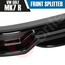 Load image into Gallery viewer, VW GOLF MK7 R VOKO RACING GLOSS BLACK FRONT BUMPER SPLITTER LIP