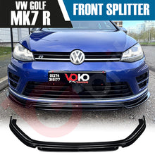 Load image into Gallery viewer, VW GOLF MK7 R VOKO RACING GLOSS BLACK FRONT BUMPER SPLITTER LIP