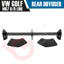 Load image into Gallery viewer, REAR BUMPER DIFFUSER &amp; REAR SIDE SPATS FOR VW GOLF MK7 R &amp; R LINE 2013 - 2016