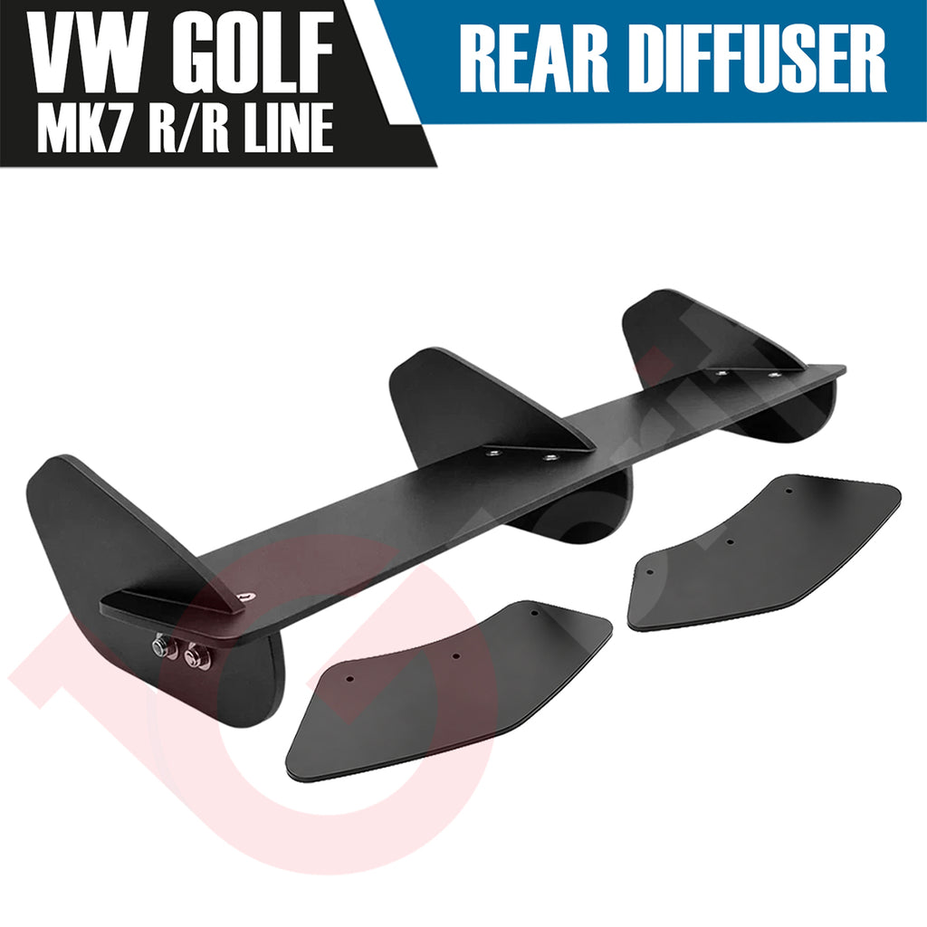 REAR BUMPER DIFFUSER & REAR SIDE SPATS FOR VW GOLF MK7 R & R LINE 2013 - 2016