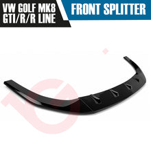 Load image into Gallery viewer, VW GOLF MK8 GTI GTD R VOKO RACING GLOSS BLACK FRONT BUMPER SPLITTER LIP