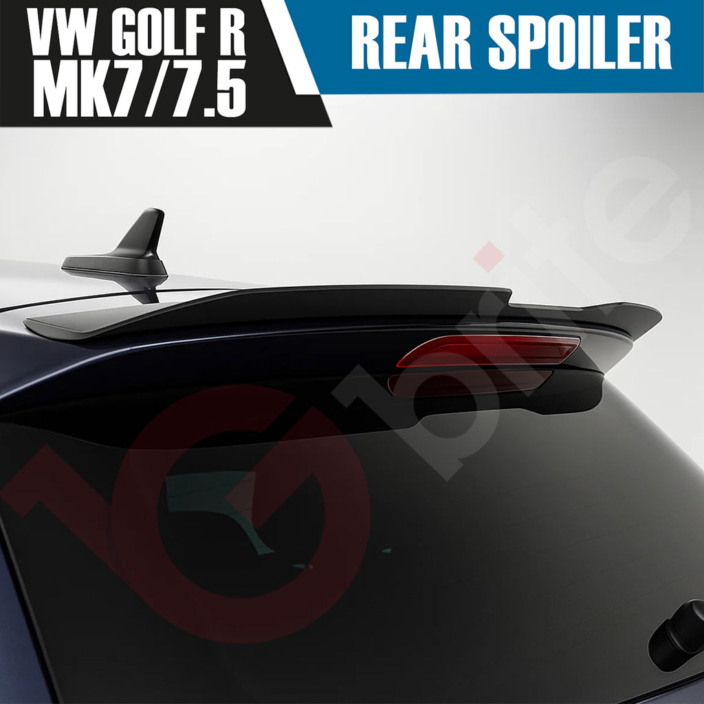 VW GOLF MK7 & 7.5 STANDARD GLOSS BLACK REAR ROOF BOOT SPOILER 2013-2019
