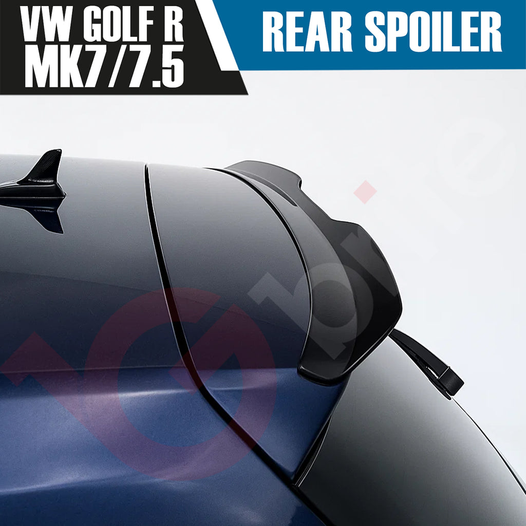 VW GOLF MK7 & 7.5 STANDARD GLOSS BLACK REAR ROOF BOOT SPOILER 2013-2019