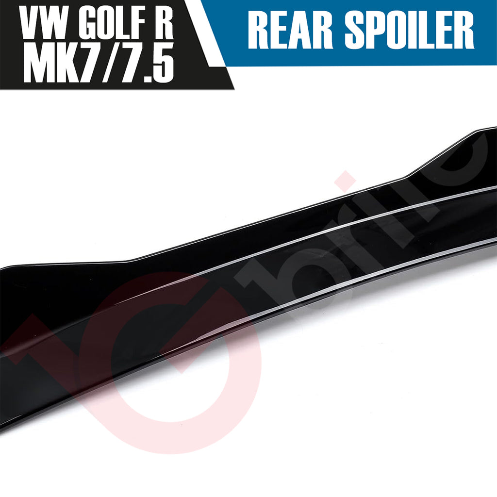 VW GOLF MK7 & 7.5 STANDARD GLOSS BLACK REAR ROOF BOOT SPOILER 2013-2019