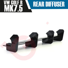 Load image into Gallery viewer, VW GOLF MK7.5 R REAR BUMPER DIFFUSER EXTENSION BLACK 2017-2020
