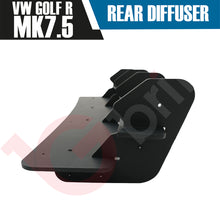 Load image into Gallery viewer, VW GOLF MK7.5 R REAR BUMPER DIFFUSER EXTENSION BLACK 2017-2020