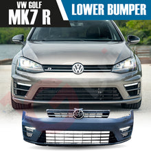 Load image into Gallery viewer, VOLKSWAGEN GOLF MK7 R STYLE COMPLETE FRONT BUMPER KIT PRIMER PP PLASTIC