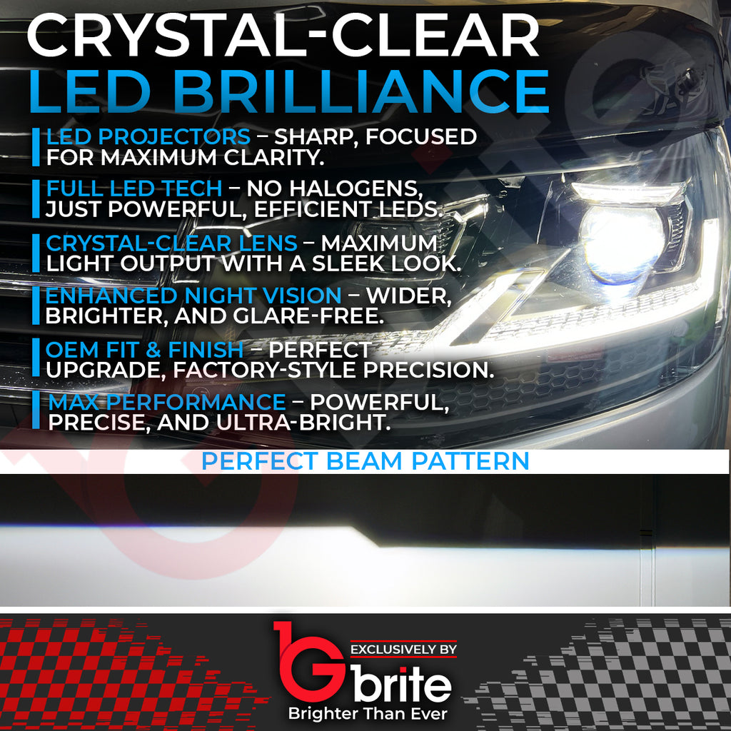 VW Transporter T6 LED Bi-xenon Headlamps 2016-19 DRL Sequential Indicator