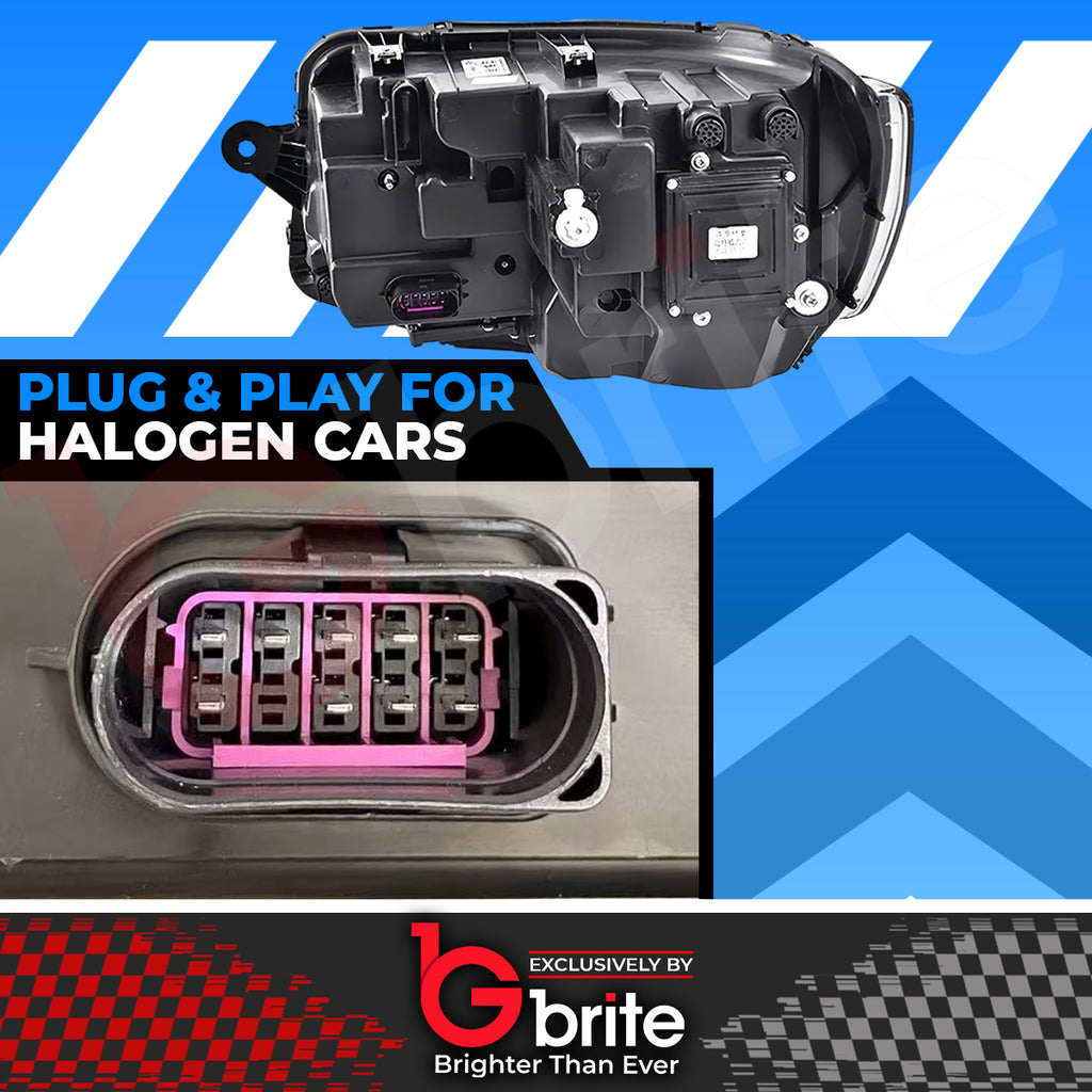 VW Transporter T6 LED Bi-xenon Headlamps 2016-19 DRL Sequential Indicator