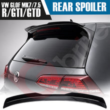 Load image into Gallery viewer, VW GOLF MK7 &amp; 7.5 GTI GTD &amp; R GLOSS BLACK REAR ROOF BOOT SPOILER 2013-2019