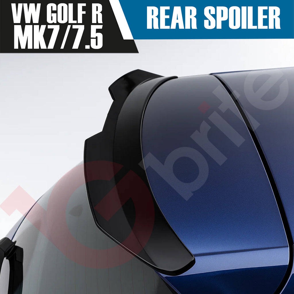 VW GOLF MK7 & 7.5 STANDARD GLOSS BLACK REAR ROOF BOOT SPOILER 2013-2019