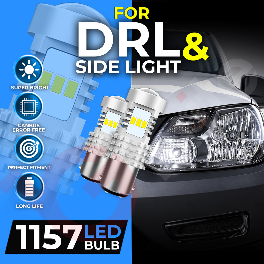 VW CADDY MK3 2011-15 UPGRADE PACKAGE DEAL CANBUS LED HEADLIGHT DRL BULBS
