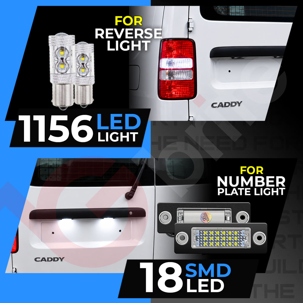 VW CADDY MK3 2011-15 UPGRADE PACKAGE DEAL CANBUS LED HEADLIGHT DRL BULBS