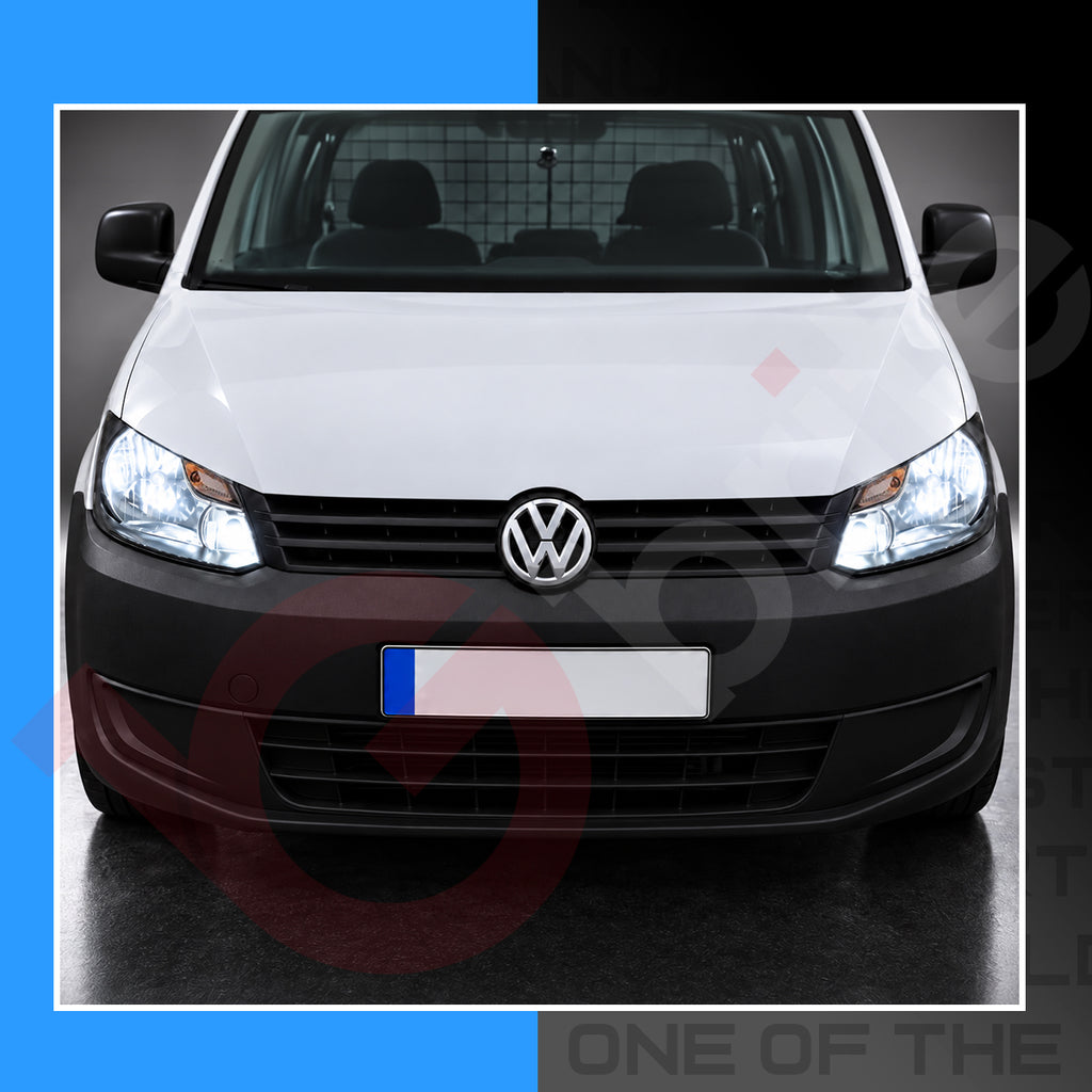 VW CADDY MK3 2011-15 UPGRADE PACKAGE DEAL CANBUS LED HEADLIGHT DRL BULBS