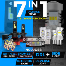 Load image into Gallery viewer, VW CADDY MK3 2011-15 UPGRADE PACKAGE DEAL CANBUS LED HEADLIGHT DRL BULBS