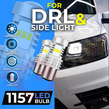 Load image into Gallery viewer, VW CADDY MK3 2011-15 UPGRADE PACKAGE DEAL CANBUS LED HEADLIGHT DRL BULBS
