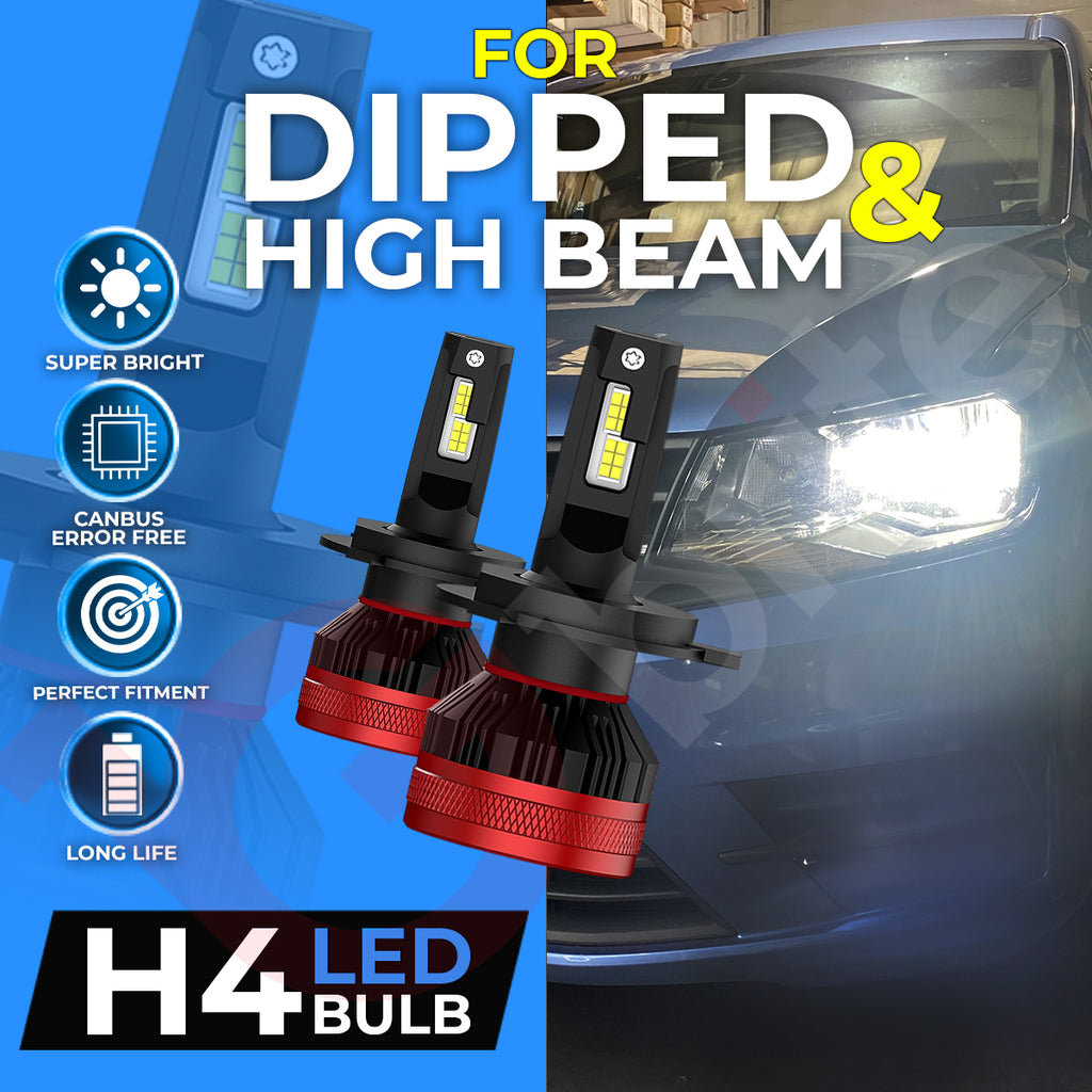 VW CADDY MK4 2015-20 UPGRADE PACKAGE DEAL CANBUS LED HEADLIGHT DRL BULBS