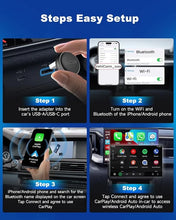 Load image into Gallery viewer, CarlinKit MINI Ultra 3 Wireless Adapter - Converts wired CarPlay/Android Auto to wireless