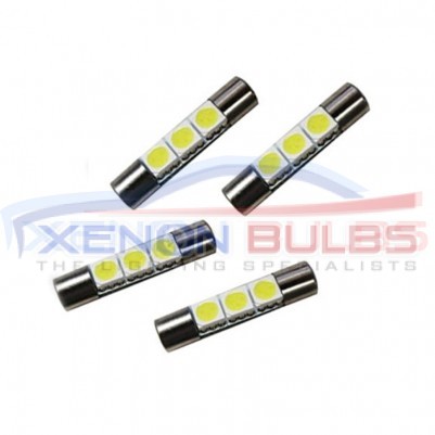 2x 31mm 6 SMD LED 269 White 5050 30mm