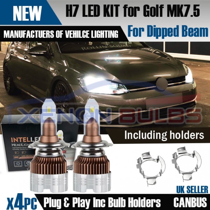 MK7 Golf LED H7 Headlight Set CanBus - Led Lights Dublin