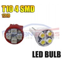 4 LED White 501 w5w t10 capless bulbs..