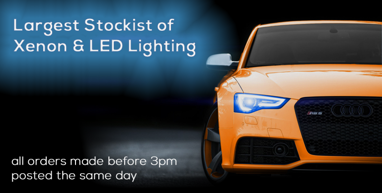 Largest Stockist of  Xenon & LED Lighting