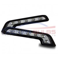 MERCEDES 6 LED L SHAPE DRL DAYTIME RUNNING LIGHT..