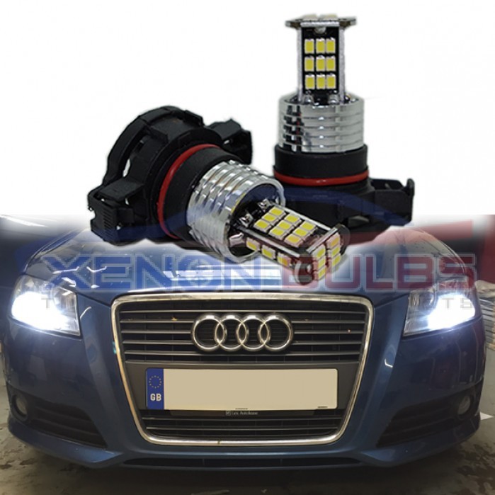 LED Kit Z 96W PS19W 12085 5201 6000K White Two Bulbs Daytime Light DRL Upgrade