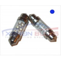 36MM 6 LED BLUE FESTOON BULBS..